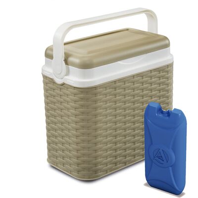 URBN Living (Beige + 1 ice pack (Out of Stock)) 10 Litre Rattan Small Cooler Box with 1 Ice URBN Living (Beige + 1 ice pack (Out of Stock)) 10 Litre Rattan Small Cooler Box with 1 Ice