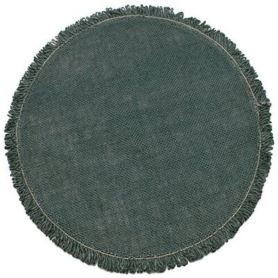 Walton & Co Circular Jute Placemat Slate Walton & Co Circular Jute Placemat Slate