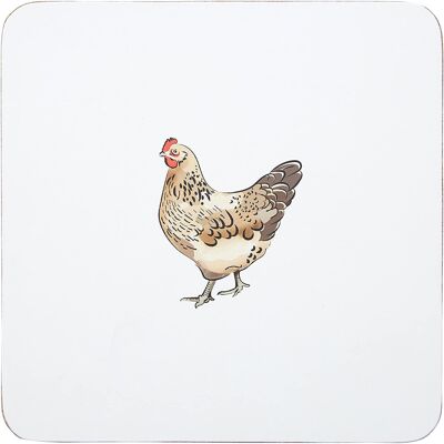 Premier Housewares 1203683 Mrs Henderson Coasters, Cork, White, 10 x 0.13 x 10 c Premier Housewares 1203683 Mrs Henderson Coasters, Cork, White, 10 x 0.13 x 10 c