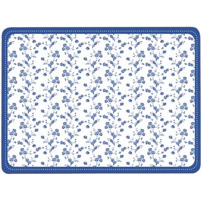 Premier Housewares Blue Rose Placemats - Set of 4 Premier Housewares Blue Rose Placemats - Set of 4