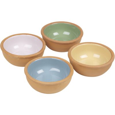 URBN Living (Coloured) 4 Pc Authentic Spanish Tapas Serving Bowl Pots Set URBN Living (Coloured) 4 Pc Authentic Spanish Tapas Serving Bowl Pots Set