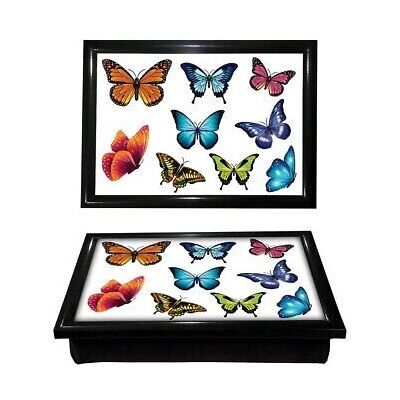 HOMION PHM0584 Butterfly Lap Tray with Bean Bag - Soft Padded, High-Gloss MDF Wood, 44x HOMION PHM0584 Butterfly Lap Tray with Bean Bag - Soft Padded, High-Gloss MDF Wood, 44x