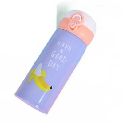 HKHBJS Fruit Pattern Thermos Cup Stainless Steel Vacuum Bottle Outdoor Travel Thermal B HKHBJS Fruit Pattern Thermos Cup Stainless Steel Vacuum Bottle Outdoor Travel Thermal B
