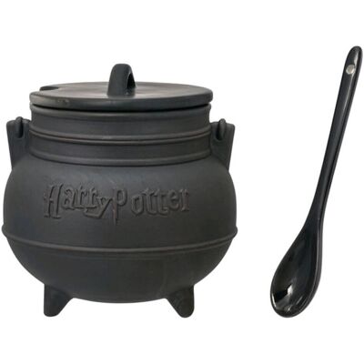 Harry Potter Cauldron with Lid & Spoon Soup Mug Harry Potter Cauldron with Lid & Spoon Soup Mug