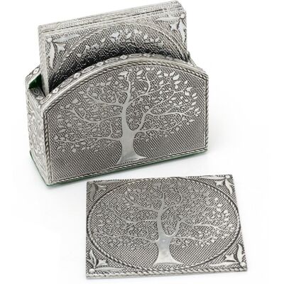 Carousel Tree Of Life Set Of 6 Coasters In Holder Family Coasters With Holder Cup Mug T Carousel Tree Of Life Set Of 6 Coasters In Holder Family Coasters With Holder Cup Mug T
