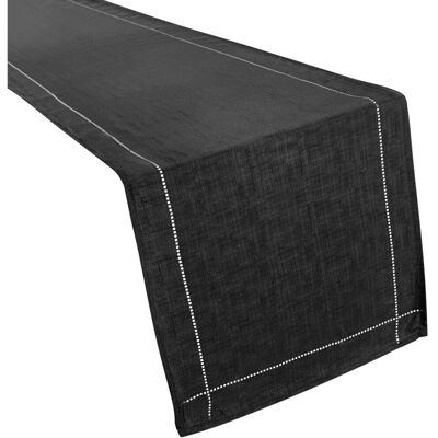 Gr8 Home (Black) Polyester Table Runner Setting Tableware Gr8 Home (Black) Polyester Table Runner Setting Tableware