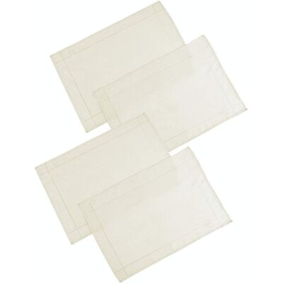 Gr8 Home (Cream) Set Of 4 Polyester Placemats Dining Table Mats Gr8 Home (Cream) Set Of 4 Polyester Placemats Dining Table Mats