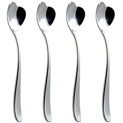 Alessi Set 4 Biglove Ice Cream Spoons, Set Of 4, One size, Silver Alessi Set 4 Biglove Ice Cream Spoons, Set Of 4, One size, Silver