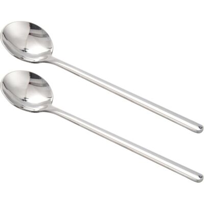 Tlily 2 Pcs/Set Coffee Scoop 304 Stainless Steel Coffee Spoon with Long Handle Dessert Tlily 2 Pcs/Set Coffee Scoop 304 Stainless Steel Coffee Spoon with Long Handle Dessert