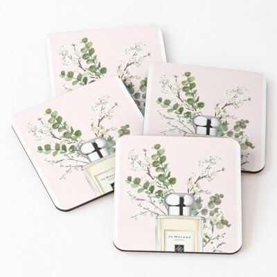 WHIBOS Leather Coasters Jo Malone Set of 4 / 4 x 4 inch WHIBOS Leather Coasters Jo Malone Set of 4 / 4 x 4 inch