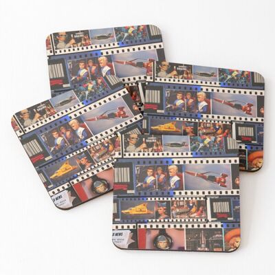 WHIBOS Leather Coasters Set of 4 - 4x4 in, Non-Slip Moisture-Resistant PVC Leather, Thu WHIBOS Leather Coasters Set of 4 - 4x4 in, Non-Slip Moisture-Resistant PVC Leather, Thu