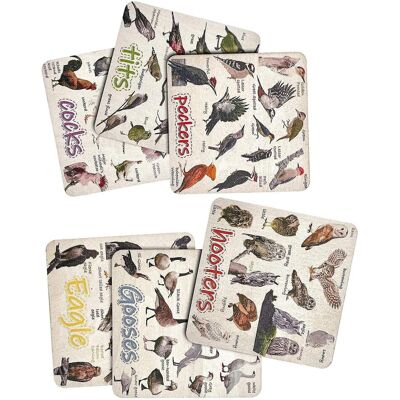 Unbranded Set Of 6 Bird Pun Coasters Wooden Coasters Table Protect Cup Mugs Mat For Drink Unbranded Set Of 6 Bird Pun Coasters Wooden Coasters Table Protect Cup Mugs Mat For Drink