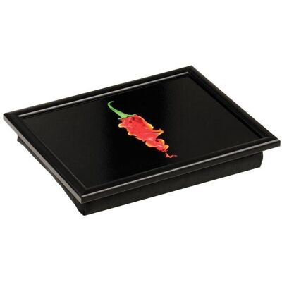 Premier Housewares Flaming Chilli Lap Tray, Black Premier Housewares Flaming Chilli Lap Tray, Black