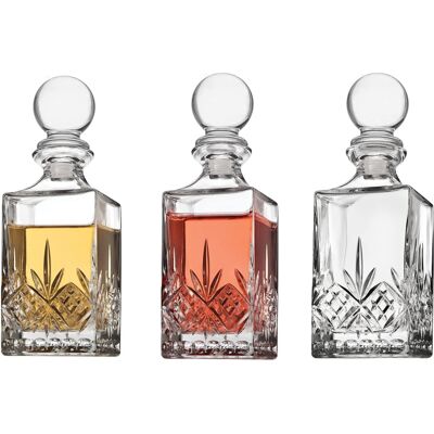 godinger Mini Whiskey Decanter Barware Set - Dublin crystal collection for Liquo godinger Mini Whiskey Decanter Barware Set - Dublin crystal collection for Liquo
