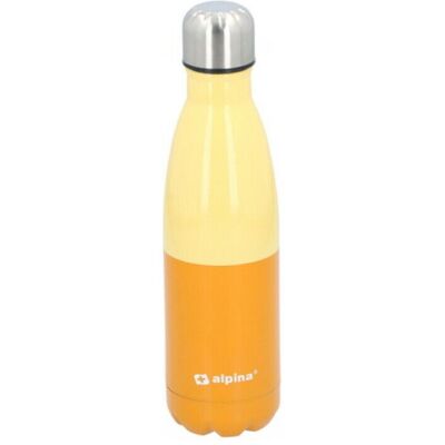 Alpina (Yellow) Stainless Steel Water Bottle Double Wall Vacuum Alpina (Yellow) Stainless Steel Water Bottle Double Wall Vacuum