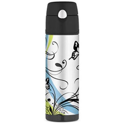 Thermos Butterfly Stainless Steel Water Bottle - 530ml Leak Proof Fashion Drinkware Thermos Butterfly Stainless Steel Water Bottle - 530ml Leak Proof Fashion Drinkware