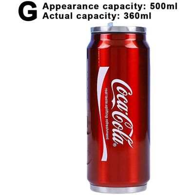 Unbranded (Actual Capacity 360Ml, Red) 350ml/500ml Coca Cola Mug, Hot And Cold Insulation, Unbranded (Actual Capacity 360Ml, Red) 350ml/500ml Coca Cola Mug, Hot And Cold Insulation,