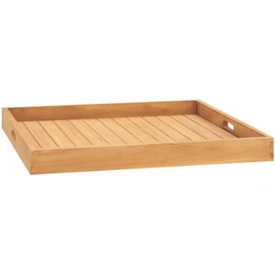 (70 x 70 cm) vidaXL Solid Teak Wood Serving Tray Coffee Table Breakfast Tray Mul (70 x 70 cm) vidaXL Solid Teak Wood Serving Tray Coffee Table Breakfast Tray Mul