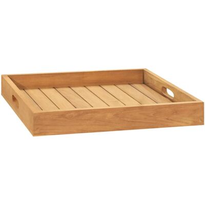 (50 x 50 cm) vidaXL Solid Teak Wood Serving Tray Coffee Table Breakfast Tray Mul (50 x 50 cm) vidaXL Solid Teak Wood Serving Tray Coffee Table Breakfast Tray Mul