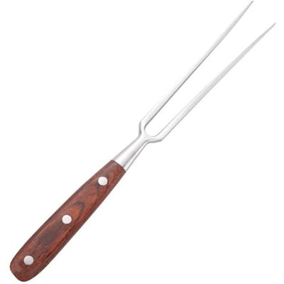 Unbranded Meat Fork, Large Meat Fork With Stainless Steel Wooden Handle, 15 Cm Blade Lengt Unbranded Meat Fork, Large Meat Fork With Stainless Steel Wooden Handle, 15 Cm Blade Lengt
