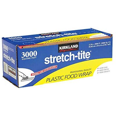 Kirkland Signature Stretch-Tite 12" X 3000' Food Wrap Kirkland Signature Stretch-Tite 12" X 3000' Food Wrap