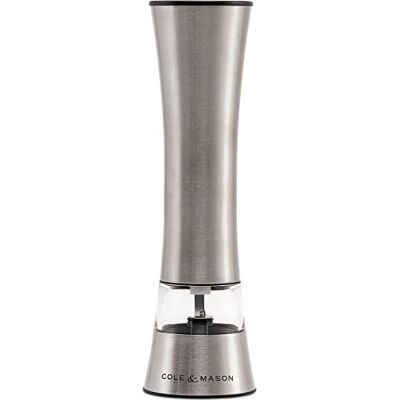 Cole & Mason Burford Classic Electronic Mill, Steel, 180mm Cole & Mason Burford Classic Electronic Mill, Steel, 180mm