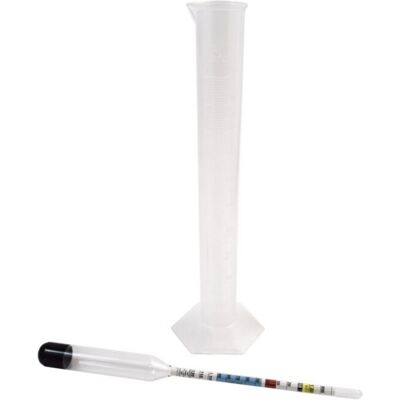 Bigger Jugs Hydrometer (Stevenson Reeves) for Wine & Beer with 100ml Plastic Measuring Cylin Bigger Jugs Hydrometer (Stevenson Reeves) for Wine & Beer with 100ml Plastic Measuring Cylin