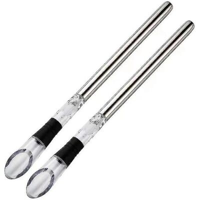 Unbranded 2pcs Wine Cooler Wine Chiller Stainless Steel Wine Chiller Stick Wine Decanter W Unbranded 2pcs Wine Cooler Wine Chiller Stainless Steel Wine Chiller Stick Wine Decanter W