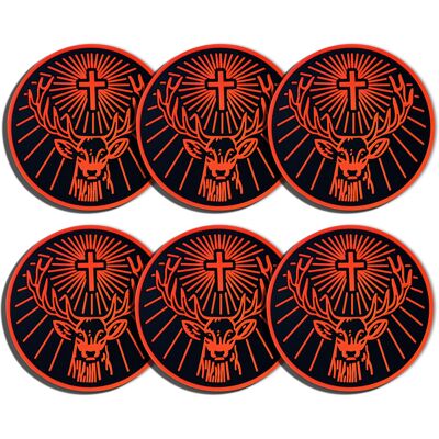 Edge Jägermeister Silicone Drink Coaster High Quality Non-Slip Mats x6 Edge Jägermeister Silicone Drink Coaster High Quality Non-Slip Mats x6
