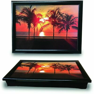 HOMION (Sunset) Laptray Cushion Bean Bag Lap Tray Food Serving HOMION (Sunset) Laptray Cushion Bean Bag Lap Tray Food Serving