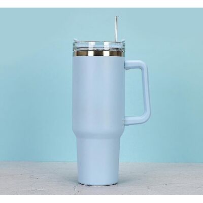Unbranded (Blue) 40oz Adventure Quencher Tumbler Stainless Steel Thermos Vacuum Cups With Unbranded (Blue) 40oz Adventure Quencher Tumbler Stainless Steel Thermos Vacuum Cups With