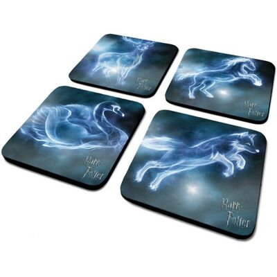 Harry Potter Patronus Coaster Set (Pack of 4) Harry Potter Patronus Coaster Set (Pack of 4)