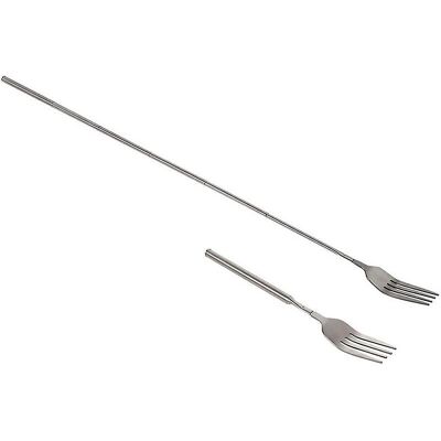 Unbranded Retro Fork Bbq Telescopic Extendable Dinner Dessert Long Handle Fork Tableware Unbranded Retro Fork Bbq Telescopic Extendable Dinner Dessert Long Handle Fork Tableware