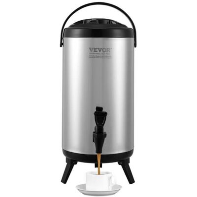 Vevor YLHLQQYX12L0TQWXUV0 2.4 gal Stainless Steel Insulated Beverage Dispenser Vevor YLHLQQYX12L0TQWXUV0 2.4 gal Stainless Steel Insulated Beverage Dispenser