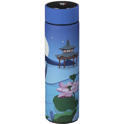 Unbranded (Lotus) Creative Led 500ml Display Temperature Thermos Cup Stainless Steel Vacuu Unbranded (Lotus) Creative Led 500ml Display Temperature Thermos Cup Stainless Steel Vacuu