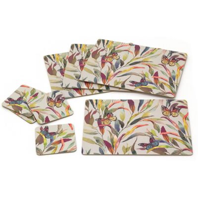 Carousel Set Of 4 Butterfly Placemats & Coasters 4 Kitchen Dining Table Coasters and Pl Carousel Set Of 4 Butterfly Placemats & Coasters 4 Kitchen Dining Table Coasters and Pl