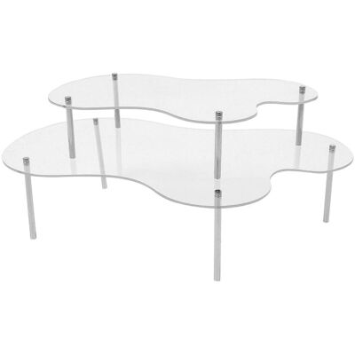 Kricely (30X17.2X7cm, One size) 1 Set Cupcake Display Stand Serving Platter for Birthday Kricely (30X17.2X7cm, One size) 1 Set Cupcake Display Stand Serving Platter for Birthday