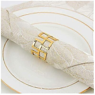 konhill (As show, One size) Set of 8 Napkin Rings Dinning Table Setting for Casual or Fo konhill (As show, One size) Set of 8 Napkin Rings Dinning Table Setting for Casual or Fo