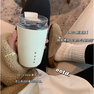 PlayMc (white) 320ml Smeg Coffee Mug Stainless Steel Travel Water Bottle Insulated Cup PlayMc (white) 320ml Smeg Coffee Mug Stainless Steel Travel Water Bottle Insulated Cup