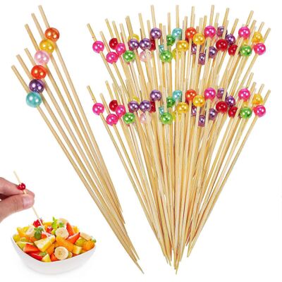 Kricely (As show, One size) 200Pcs Bamboo Skewers Fancy Toothpicks Decorative Colorful P Kricely (As show, One size) 200Pcs Bamboo Skewers Fancy Toothpicks Decorative Colorful P