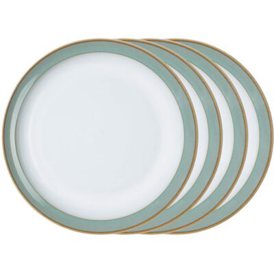 Denby Regency Green Set of 4 Dinner Plate Set One size Denby Regency Green Set of 4 Dinner Plate Set One size