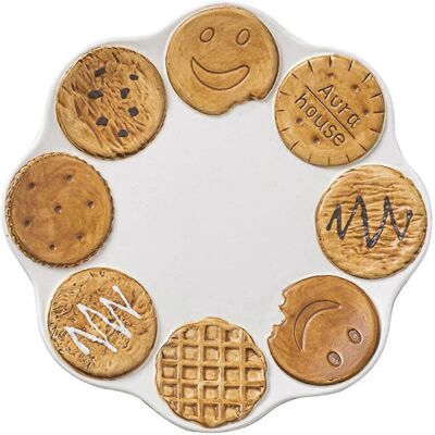 Unbranded - CeramicPlate - Brown & White - Ceramic - Plate Unbranded - CeramicPlate - Brown & White - Ceramic - Plate