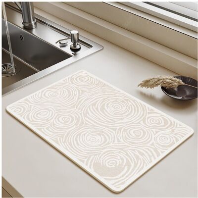 Unbranded (Rose, 50X80cm 19.7X31.5in) Kitchen countertop no wash silicone drain pad counte Unbranded (Rose, 50X80cm 19.7X31.5in) Kitchen countertop no wash silicone drain pad counte
