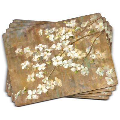 Pimpernel Dogwood in Spring Collection Placemats Set of 4 Heat Resistant Mat Pimpernel Dogwood in Spring Collection Placemats Set of 4 Heat Resistant Mat