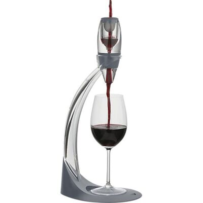 Vinturi Deluxe Essential Pourer and Decanter Tower Stand Easily and Conveniently Vinturi Deluxe Essential Pourer and Decanter Tower Stand Easily and Conveniently