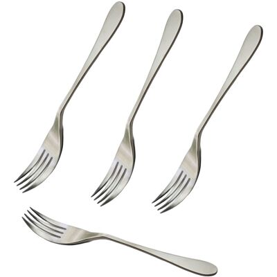 Knork Lite stainless steel 4 Piece Set Dinner Knork Fork Open Stock Matte Bru Knork Lite stainless steel 4 Piece Set Dinner Knork Fork Open Stock Matte Bru