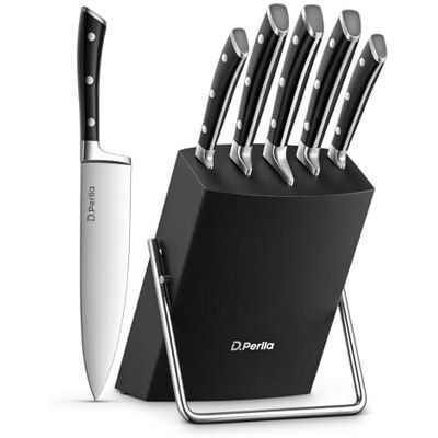 D.Perlla Knife Set, 6-Piece Kitchen Knife Set, Knife Block Set with High Carbon D.Perlla Knife Set, 6-Piece Kitchen Knife Set, Knife Block Set with High Carbon