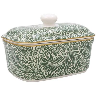 Lesser & Pavey Larkspur Butter Dish Fine China Multi Color Elegant Design for Butter Storage Lesser & Pavey Larkspur Butter Dish Fine China Multi Color Elegant Design for Butter Storage