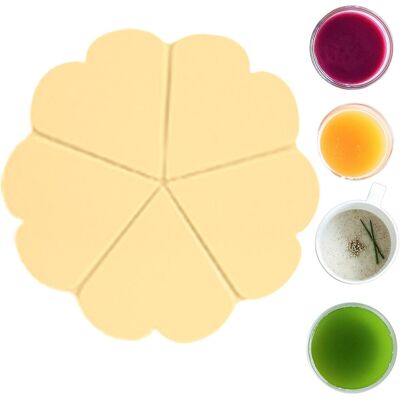 Unbranded (Goose Yellow) Floral Coasters Coffee Cup Mat,Silicone Coasters Insulation Tab Unbranded (Goose Yellow) Floral Coasters Coffee Cup Mat,Silicone Coasters Insulation Tab