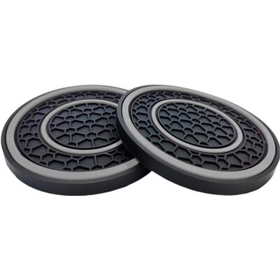 Unbranded (Grey) Car Coasters 2X Car Coasters for Women - Absorbent Washable Waterproof Unbranded (Grey) Car Coasters 2X Car Coasters for Women - Absorbent Washable Waterproof